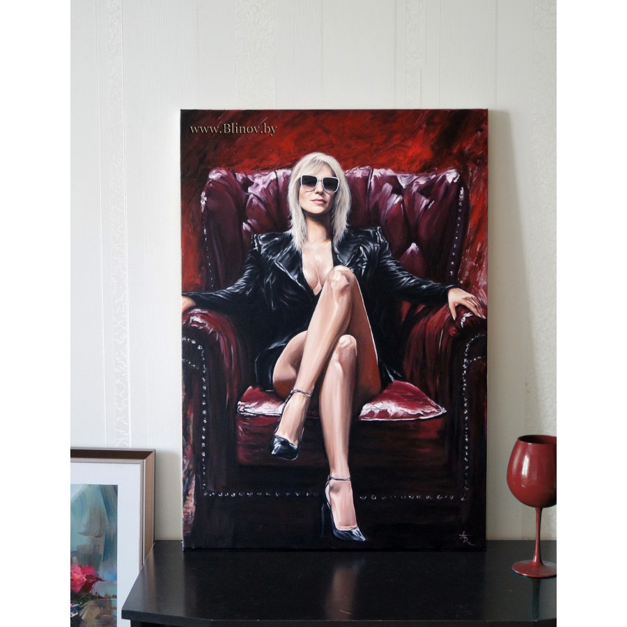 Женский портрет маслом 201